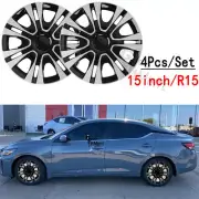 For Nissan Sentra SV Sedan 15" 4x Wheel Covers Snap On Hub Caps R15 Steel Rims