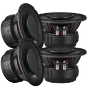 4x DS18 PRO-HY6.4B 6.5" 2-Way Speakers 225w Rms 4-ohm Pro Coaxial Loudspeakers