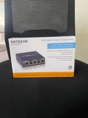 NETGEAR 5-Port Gigabit Ethernet Unmanaged Switch (GS105NA) - Desktop or Wall