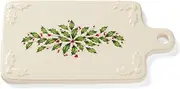 Lenox Holiday Cheeseboard, 3.55 LB, Red & Green