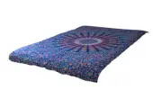 AamiraA Blue Psychedelic Tapestry Mandala Bohemian Wall Hanging Throw Dorm