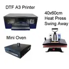 DTF XP600 Single Head A3 Printer + Mini Oven +40x60cm Swing Away Heat Press