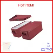 UENTIP CD Storage Boxes - Pack of 2 DVD CD Case Storage Container holds 30 CDs i