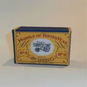 Matchbox Lesney Yesteryear 9 a1 Fowler Showman Engine B Style Repro Box