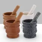 Pill Crusher Kitchenware Premium Kitchen Mills Tool Resin Manual Garlic Mortar