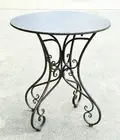 FRENCH provincial COFFEE SIDE ACCENT TABLE 70CM DIAM ANTIQUE BROWN NEW
