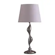 Ore International HBL2219 24" in Erte Art Deco Silhouette Silver Table Lamp