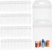 50Pcs Transparent Self Sealing Bags Reusable Storage Pouches for Pills and Jewelry Lightweight for Organizing Accessories and Items