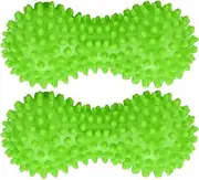Therapist's Choice® Pack of 2 Soft Spiky Massage Peanut Balls, Stress Reflexology, Porcupine Sensory Peanut Ball Set