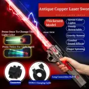 LED Lightsaber Flashing Light Dueling Color Changing Light Saber Toy Boy Gift AU