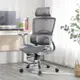 LOGIS邏爵家具－炫曜銀灰全網椅、電腦椅【1082】