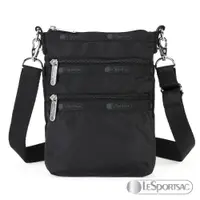 在飛比找PChome24h購物優惠-LeSportsac - Standard 三層拉鍊直式斜背