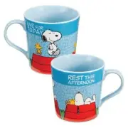 2014 Peanuts Snoopy Woodstock Be a Friend 12 Oz Ceramic Coffee Mug Cup NIB 85265