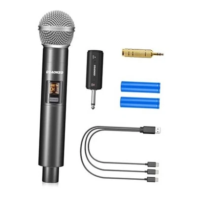 Wireless Microphone Only for Mic Input, UHF Metal Dynamic Handheld PG58-1