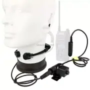 Microphone U94 PTT Neck Throat Mic Earpiece Radio Nato Tactical Headset Radio