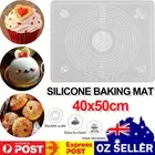 Silicone Baking Mat Bakeware Pad Cake Tray Oven Dough Rolling Sheet Mat VIC