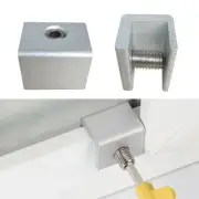 Sliding Patio Door Lock Security Dead Bolt Push Key Locking Metal Windows Home