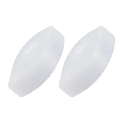 2Pcs Magnetic Stir Bar,Laboratory Bar Olive Shape Stir Liquids(White,0.31")