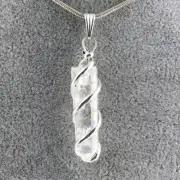 Pendant HYALINE QUARTZ Rock Crystal Minerals Crystal Healing