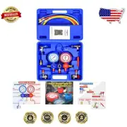 Dual Movement A/C Manifold Gauge Set with Calibration Screws for Precision