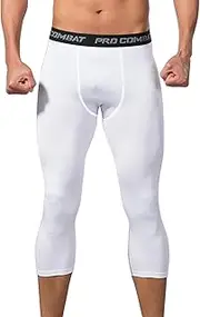 [Towintec] Men’s 3/4 Compression Pants, Athletic Leggings Running Workout Tights Base Layer for Basketball Sports Football Gym