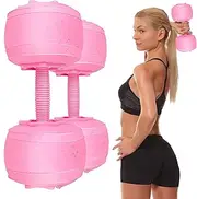 DEIRIS Water Dumbbells Set, Dumbbells Water Fillable, Travel Dumbbells, Adjustable Dumbbell Weight, Portable, for Men and Women - Strength Training - Fitness Training