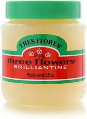 Three Flowers Brilliantine Hair Styling Pomade Solid 3.2 oz (Pack of 8)
