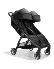 [Baby Jogger] City Tour 2 Double Pitch Compact Travel Stroller Pram in Black