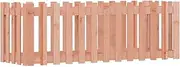 Garden Raised Bed with Fence Design 150x50x50 cm | Solid Wood Douglas | Elevated Planter Box for Vegetables, s & Flowers | Outdoor Durable & Eco-Friendly Solution for Small Gardens