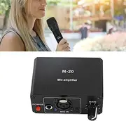 ElgnAura High Gain Mic Booster for Recording, Microphone Preamp with 48V Phantom Power, Dynamic and Condenser Mic Preamplifier, Suitable for Streaming and Podcasting