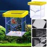 Aquarium Fish Tank Clear Breeding Box Floater Guppy Isolation Hatching Incubator
