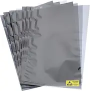 uxcell 20Pcs Anti Static Bags ESD Shielding Bag Flat Open Top Anti Static Bag for Electronic Devices 9.8x15.7 Inch(250 * 400mm)