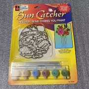 1998 Craft House Sun Catcher Paint By Number Musical wind Chimes Kit.#39364