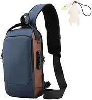 [Generic] Carbon Fiber Streamline Anti-Theft Sling Bag, Usb Charging Sport Sling, Anti Theft Slings Bags, Waterproof Shoulder And Sports Crossbody Bags