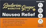 Buderim BioActive Ginger+ Nausea Relief Capsules 20 Pack - Helps to Soothes Nausea and Supports Gut Health and Immunity