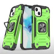 MCC Shockproof iPhone 14 Plus Heavy Duty Case Cover Apple Ring Holder [Green]