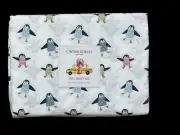 Cynthia Rowley Christmas Sweater Wearing Penguins Full Sheet Set 2024 New
