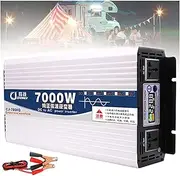 Pure Sine Wave Power Inverter 5000W 6000W 7000W 8000W DC Converter 12V/24V/48V/60V to AC 110V/220V Transformer Inverter with Intelligent LCD Color Display,7000W-12Vto220V