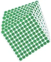 Numbered Stickers | 7X Inventory Number Sticker Labels | 1 Inch Round Adhesive Decal 1 to 100 for Outdoor Indoor Locker Storage Toolbox