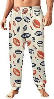 [Generic] Men's Sweatpants, Rugby Ball and Sporty Details-82, Polyester Joggers, Sweatpants Jogging Pants for Workout Running