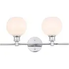 Living District LD2315C Collier 2 Light 19 inch Chrome Wall sconce Wall Light
