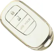 TPU White Key Covers for Car Keys Metal Key Fob Fixing Car Key Fob Case Fob Key Cover