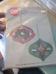 1983 COLUMBIA MINERVA Plastic ' FESTIVE DIAMONDS ' ORNAMENT Kit FREE SHIP c@