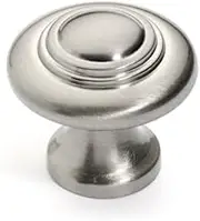 Dynasty Hardware K-9229-SN-25PK Concentric Cabinet Hardware Knob Satin Nickel 25-Pack