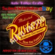 RUST EZE DECAL STICKER HOT ROD RUST EZE DINOCO ETC CARS RAT ROD STICKERS