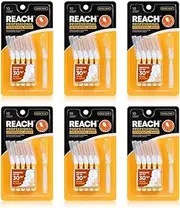 Reach Interdental Brush Cleaners, 0.7mm, Extra Tight, Sensitive Gum Protection, Plaque Remover for Teeth, Braces Flossers, Braces Brush, Dental Toothbrushes, Oral Care, 6 Pack, 10 Count