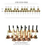 SOL 27 Tones Set of Copper Hand bells With Bag Expedited Ship