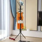 12 Hooks Coat Clothes Cloth Rack Hat Umbrella Stand Tree Hanger Hook Carbon Stee