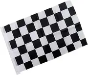 DECOMELODY Racing Checkered Flag Handheld Flag for Sport Events Race Parties Theme Decor Stable Design Easy Care for Parades Celebrations