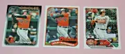 ADLEY RUTSCHMAN (3) 2024 TOPPS BASE & ANNIVERSARY #35&89B19 2023 HOLIDAY RC #H50